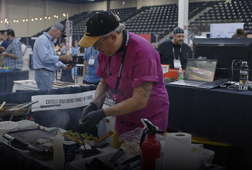 Chefs cooking at the Sarasota 2025 Show