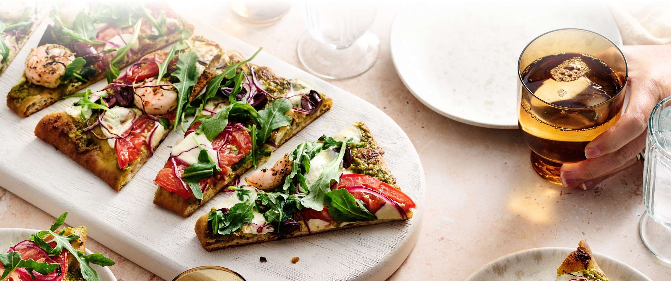 Rosemary Shrimp Flatbread