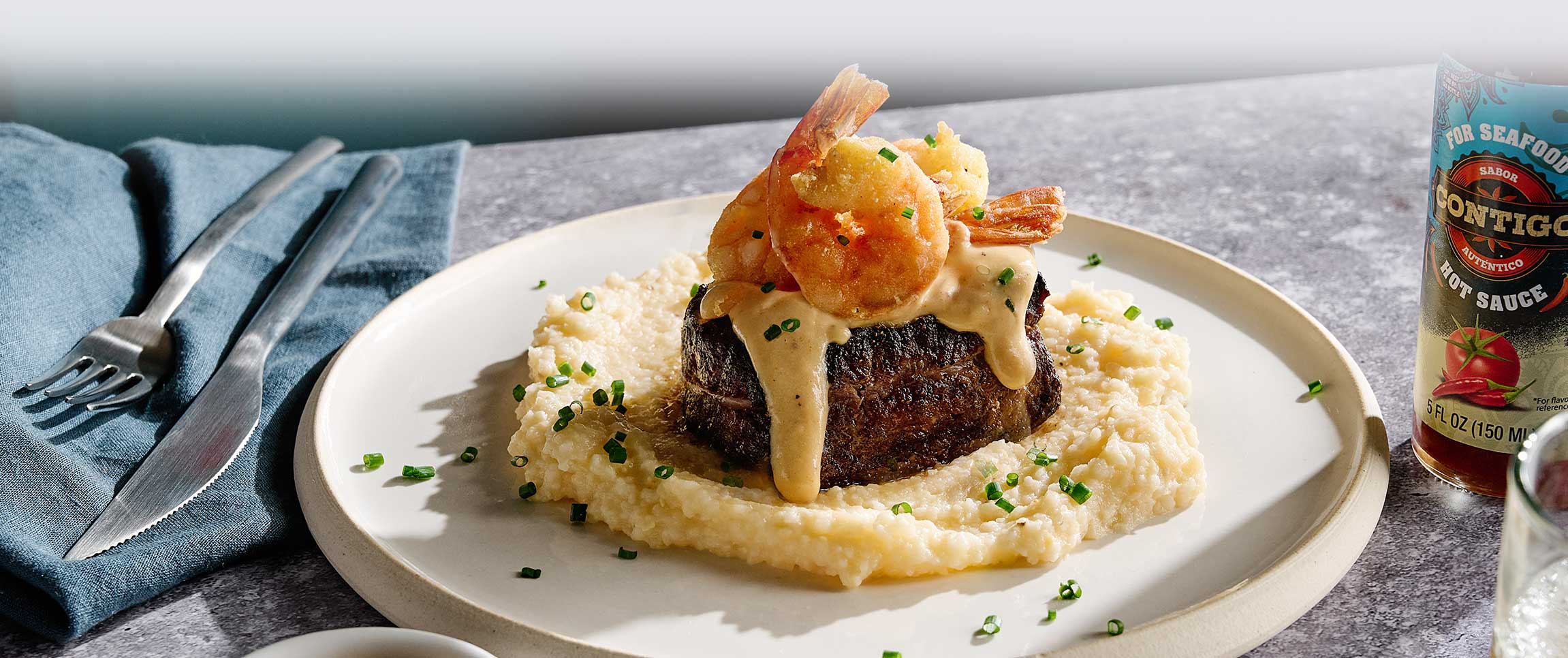 Surf N Turf Grits