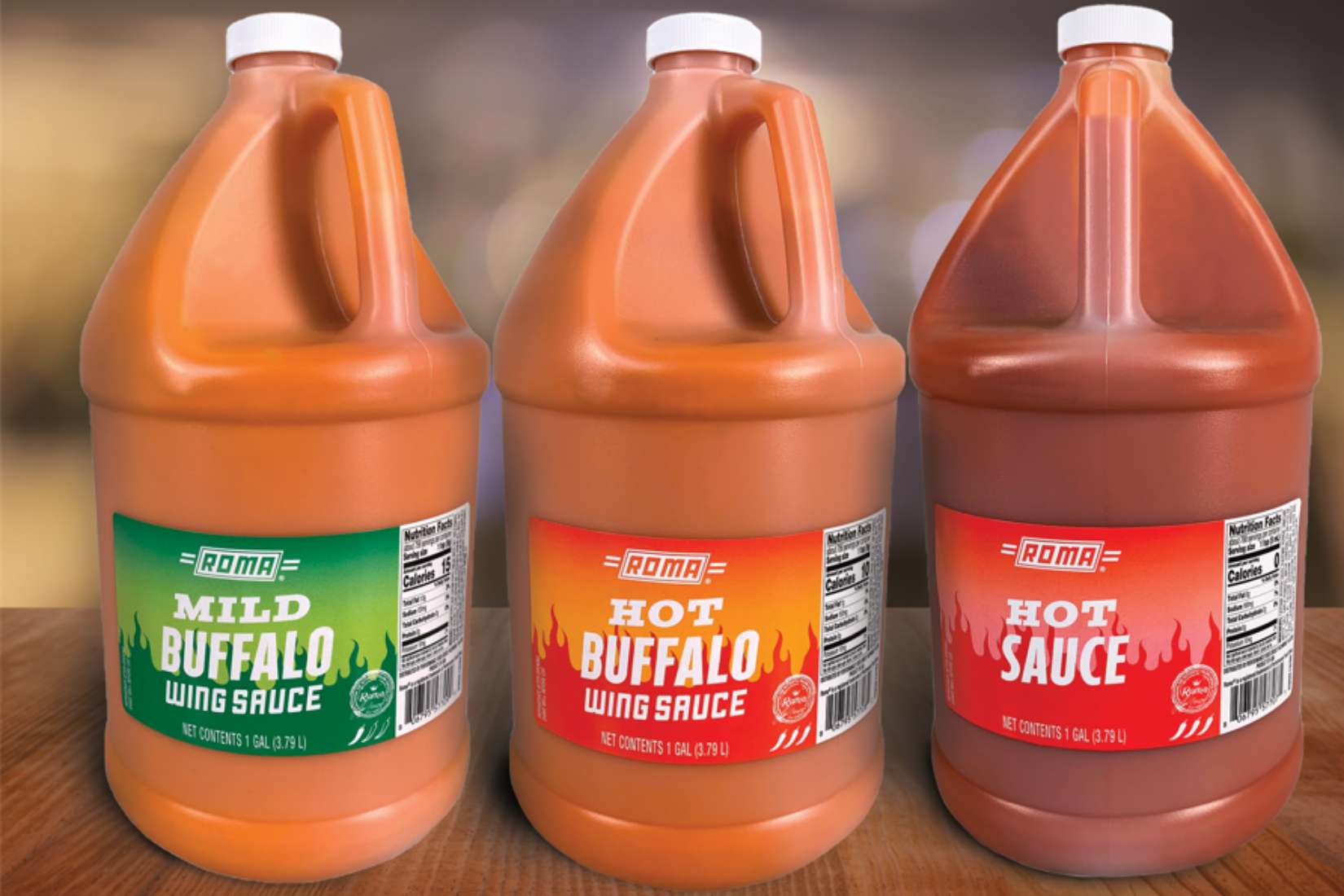 Roma® Buffalo Wing Sauces and Hot Sauce
