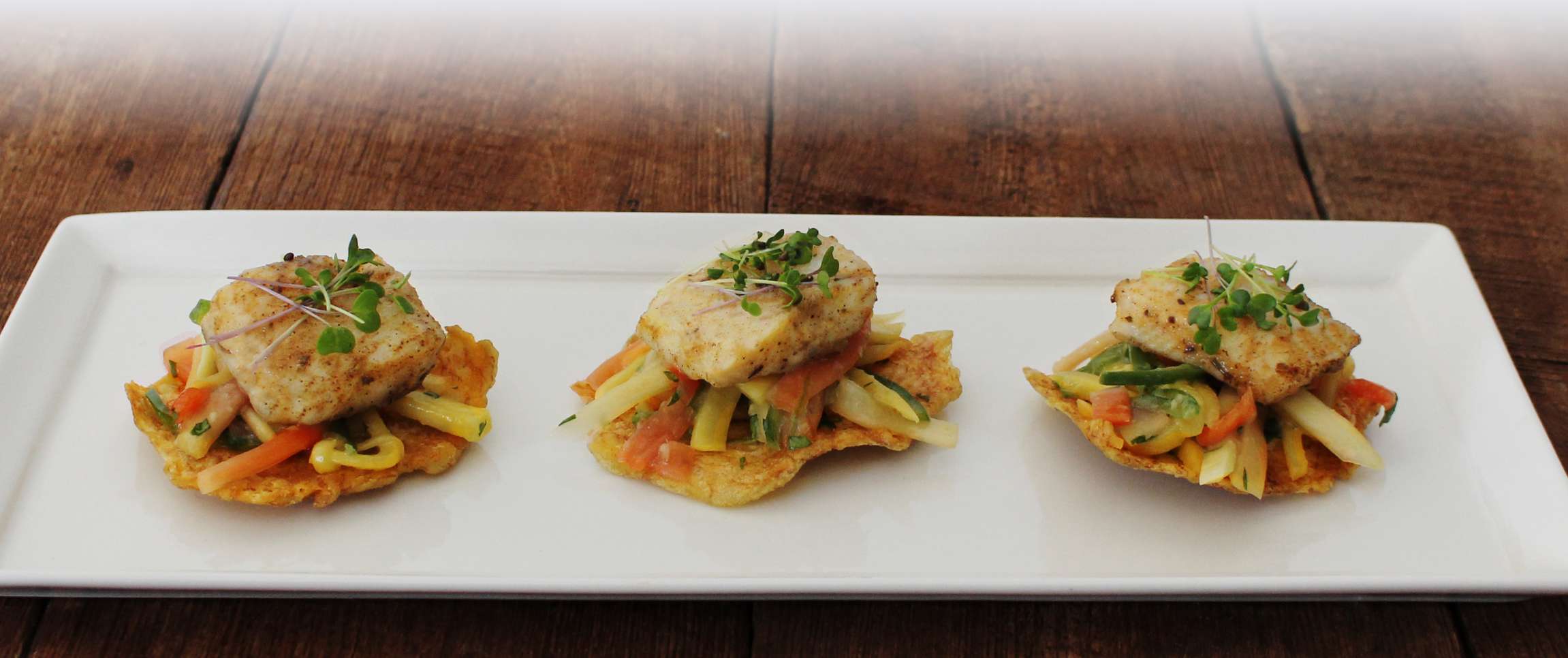 Jerk-spiced Catfish Caribbean Slaw Tostone