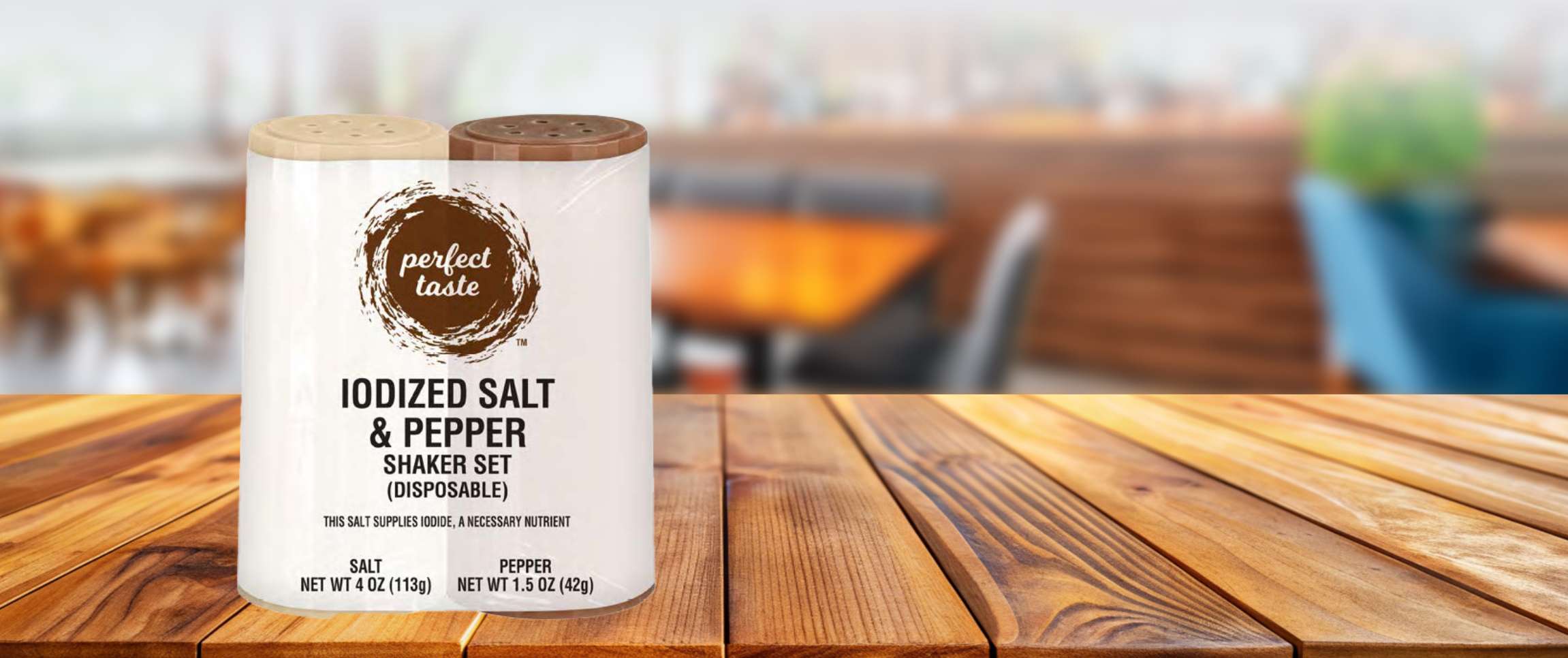 Perfect Taste® Disposable Salt and Pepper Shakers
