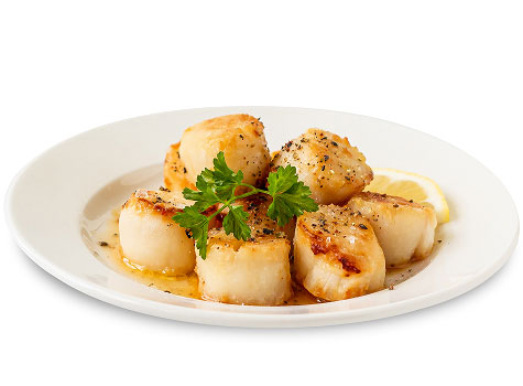 plat of scallops