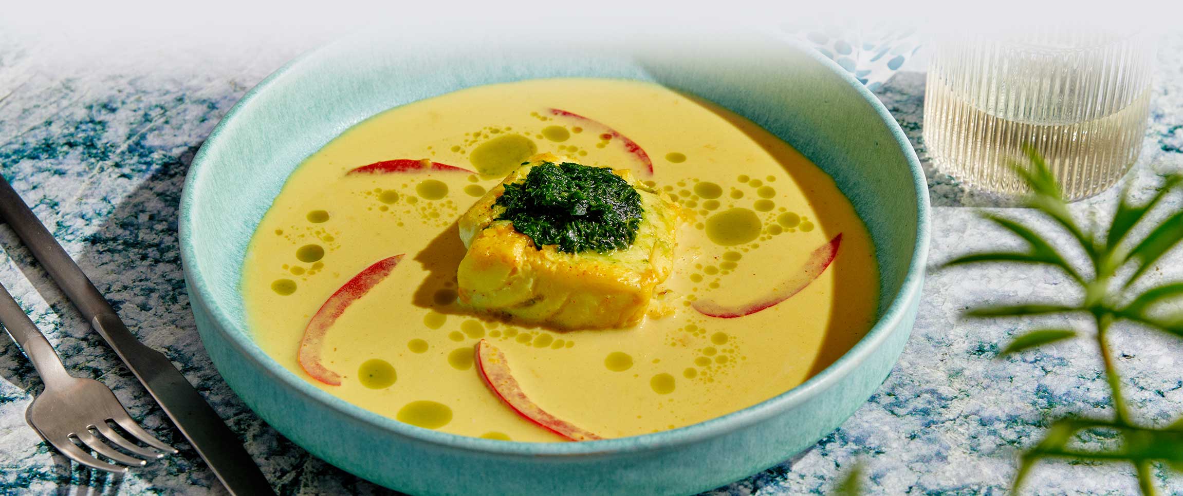 Curry Poached Cod