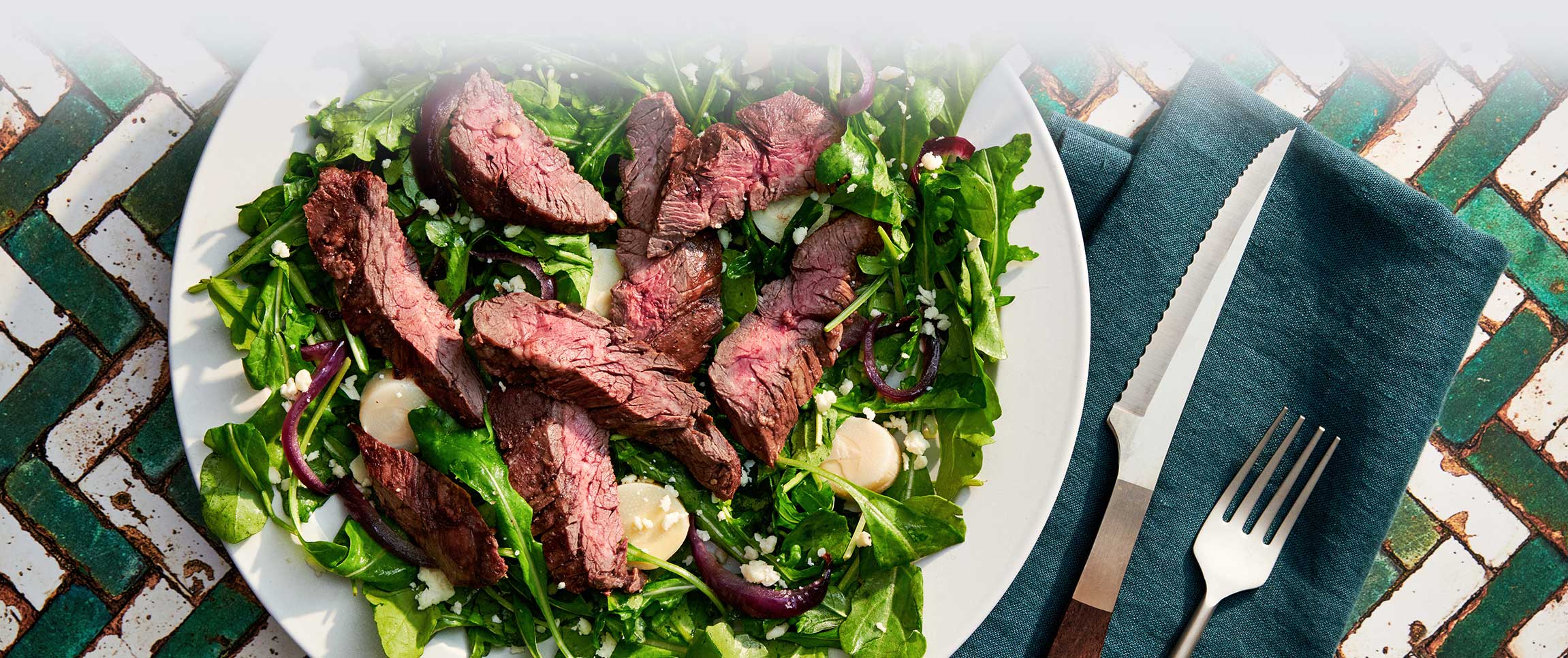 Skirt Steak Arugula Salad