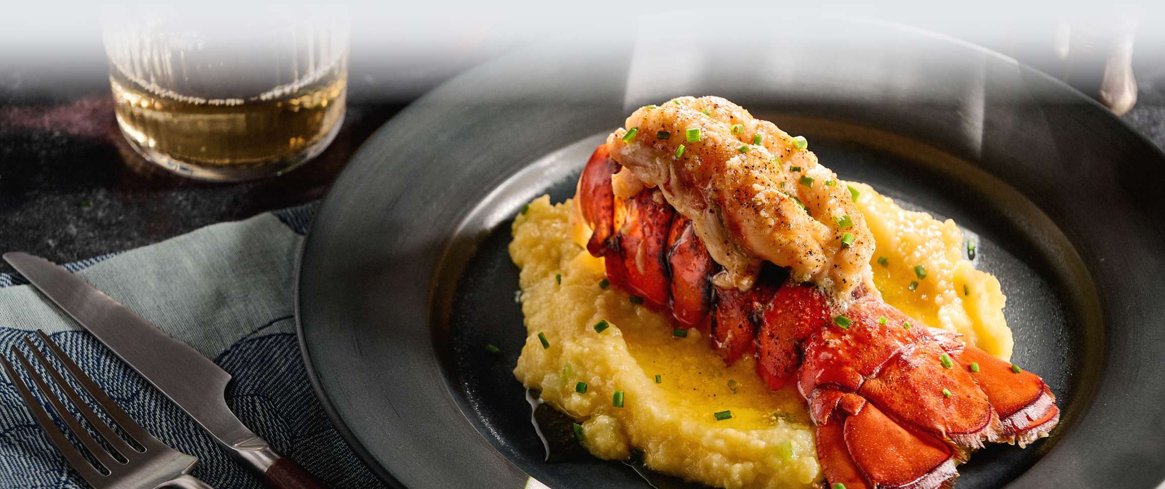 Bay Winds® Cajun Poached Lobster & Cheddar Grits