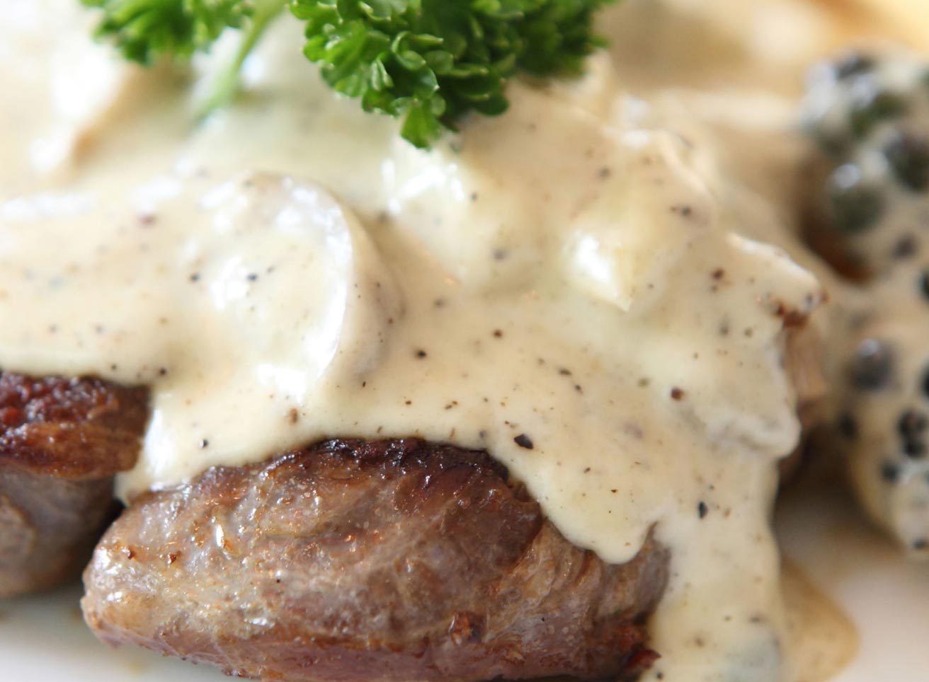 Beef Medallions Over Penne