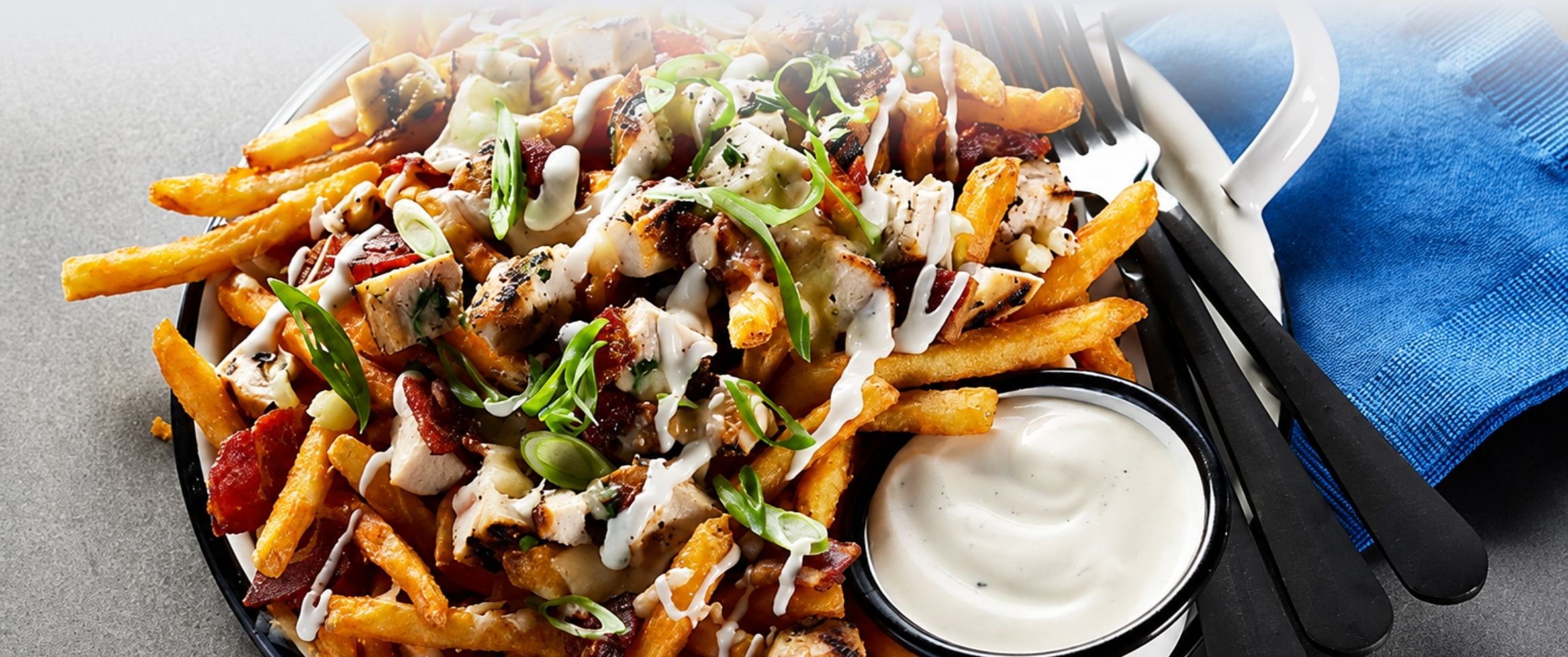 Chicken, Bacon, Ranch Fries