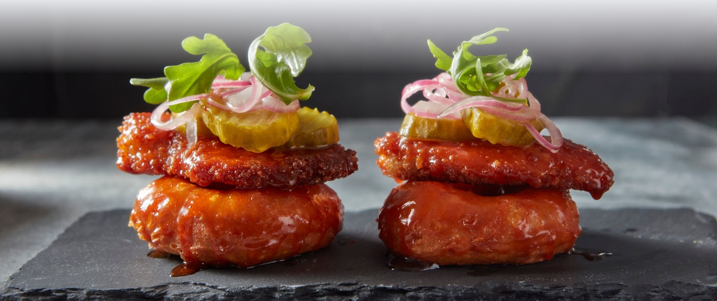 Hot Chicken Biscuit Donut Sandwiches