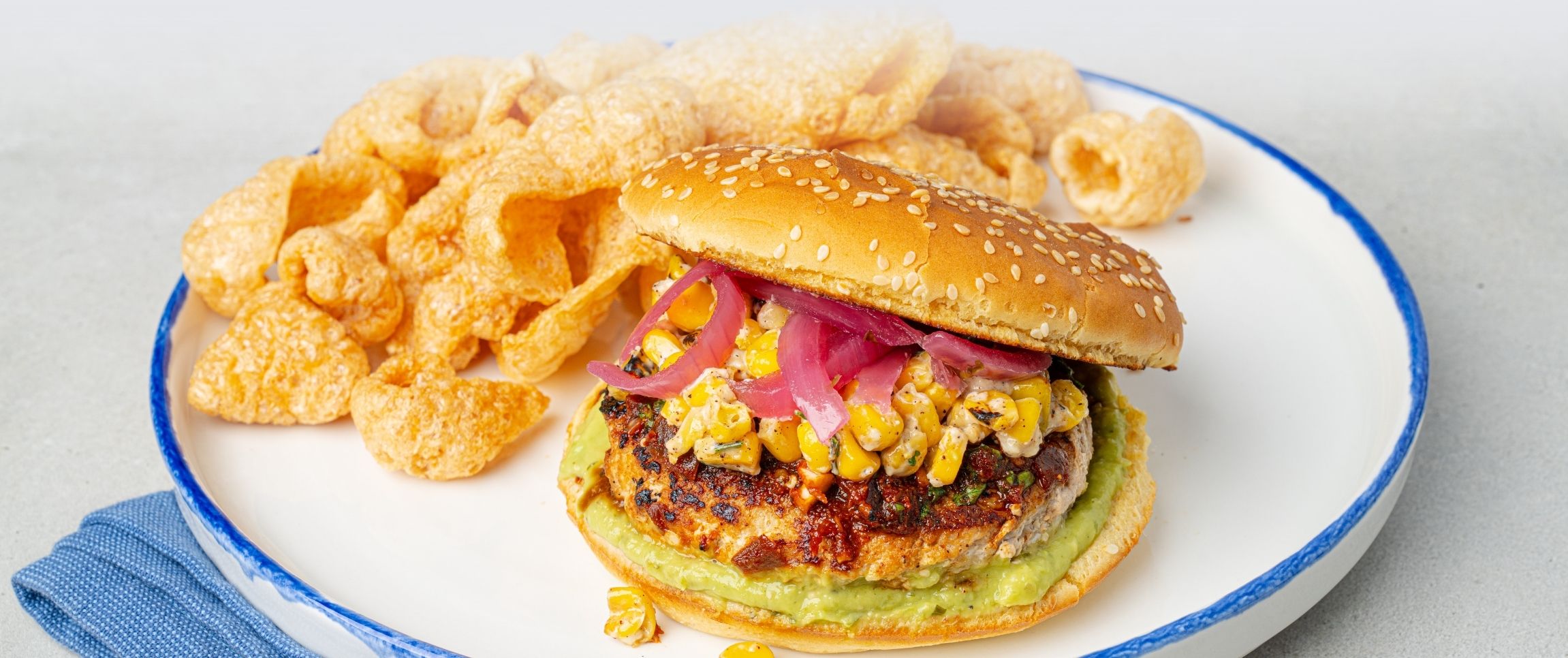Mexican Street-Style Turkey Burger