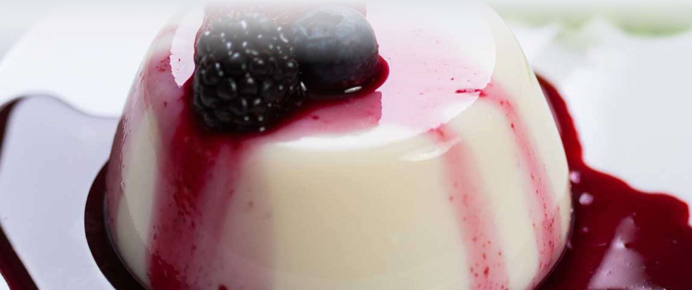 Panna Cotta with Mixed Berries