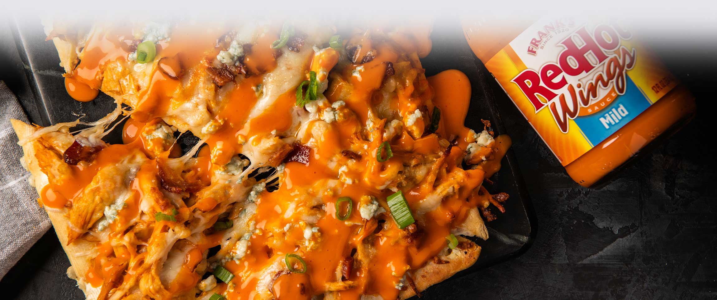 Loaded Buffalo Chicken Flatbread