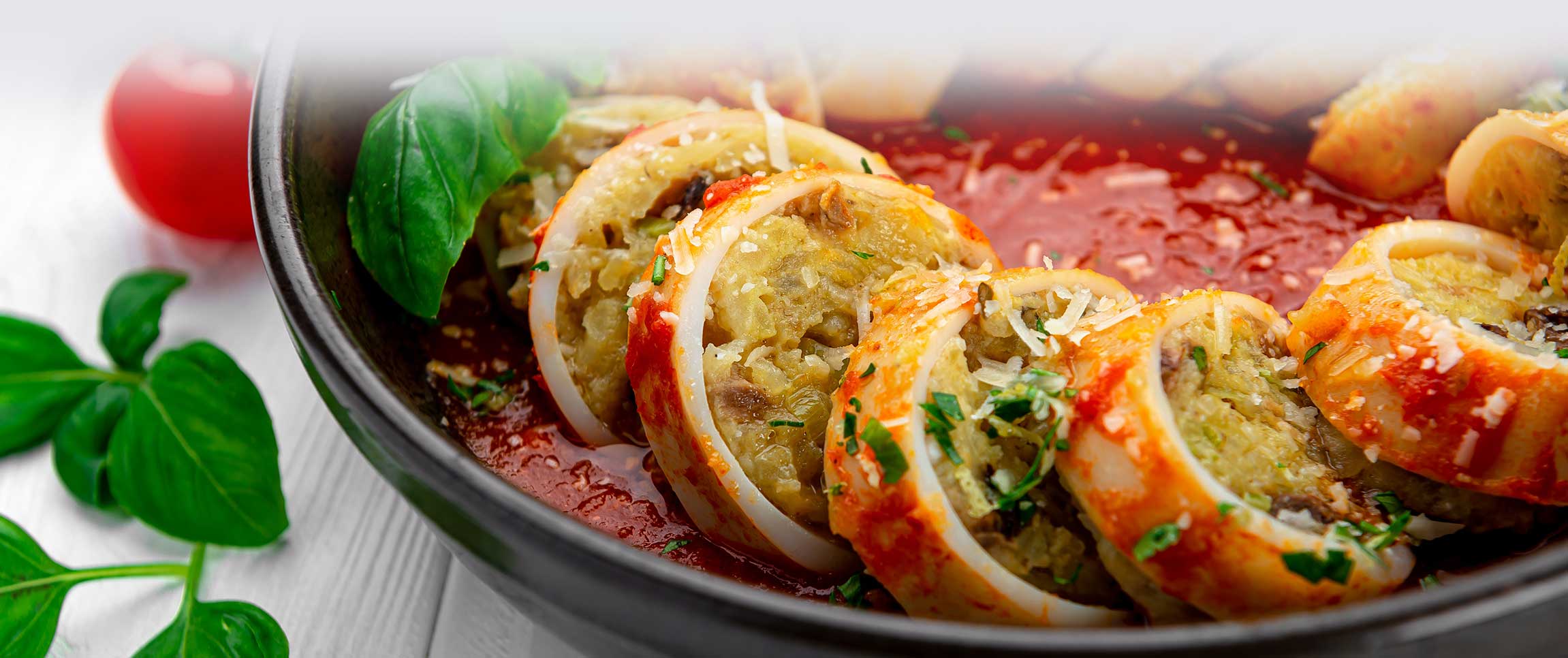 Assoluti® Stuffed Squid with Tomato Sauce