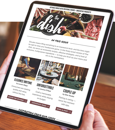 Dish Spread on a tablet